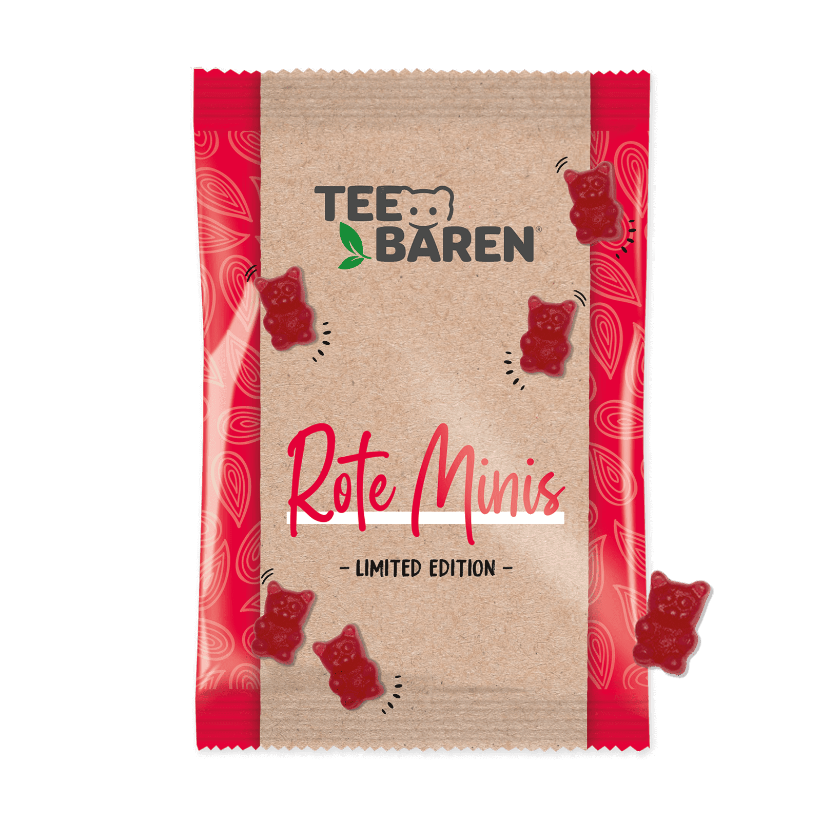Tee-Bären Rote Minis 100g
