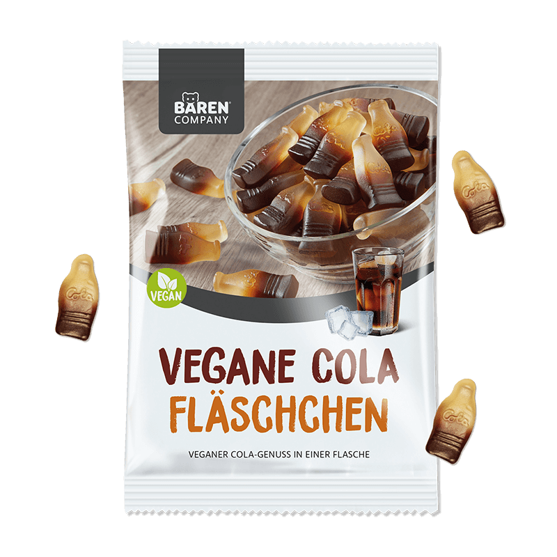 Cola-Fläschchen Fruchtgummi (Vegan)