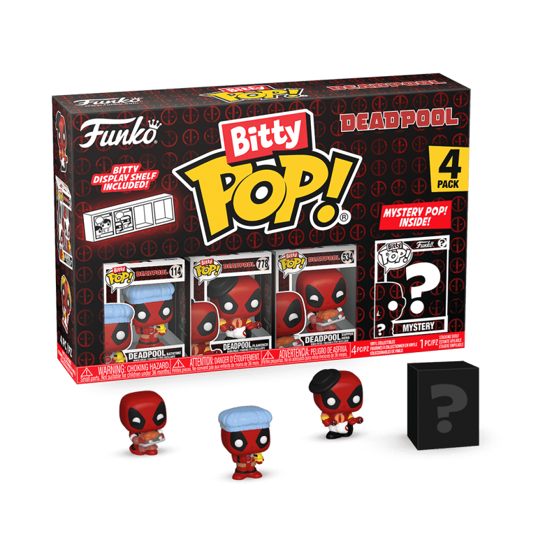 Bitty POP!: Deadpool (Bathtime 4-Pack) - Deadpool