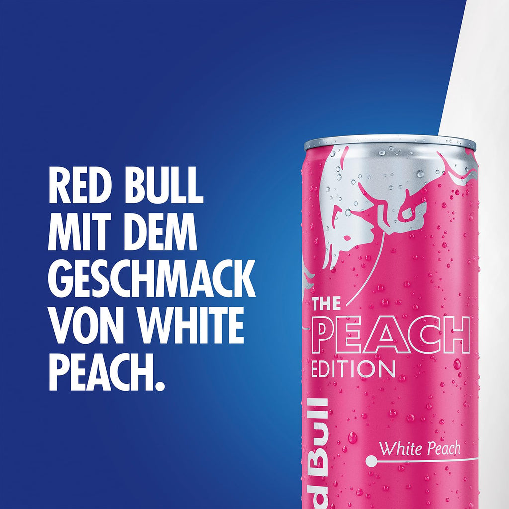 Red Bull Summer Edition White Peach 250 ml – Energy Drink mit Weißem Pfirsich-Geschmack