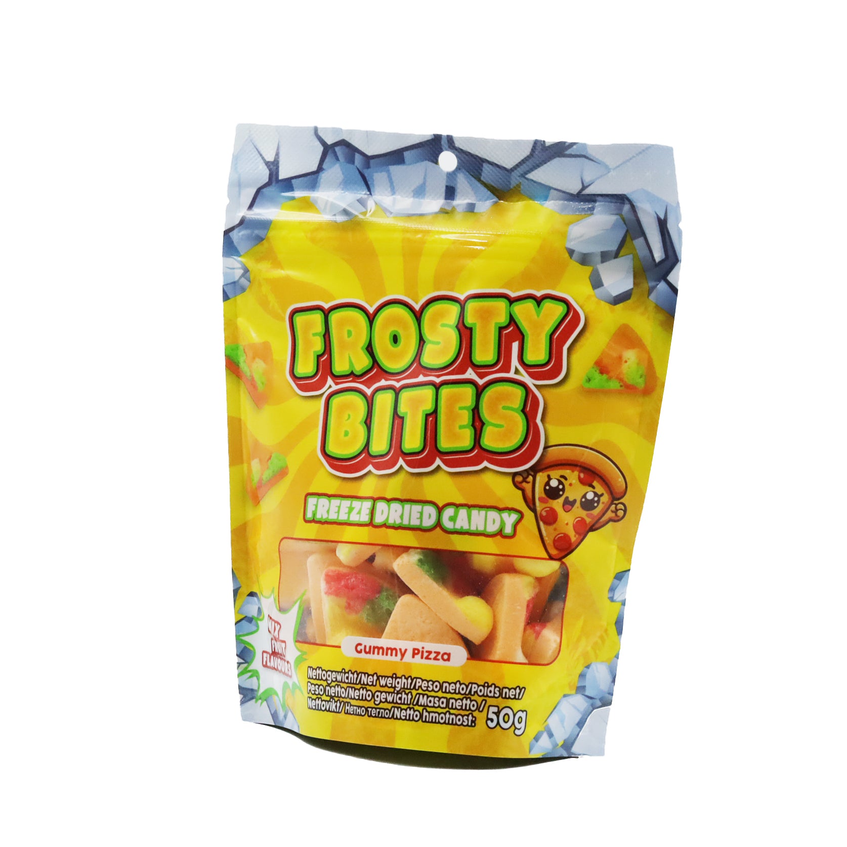 Frosty Bites Freeze Dried Candy Gummy Pizza
