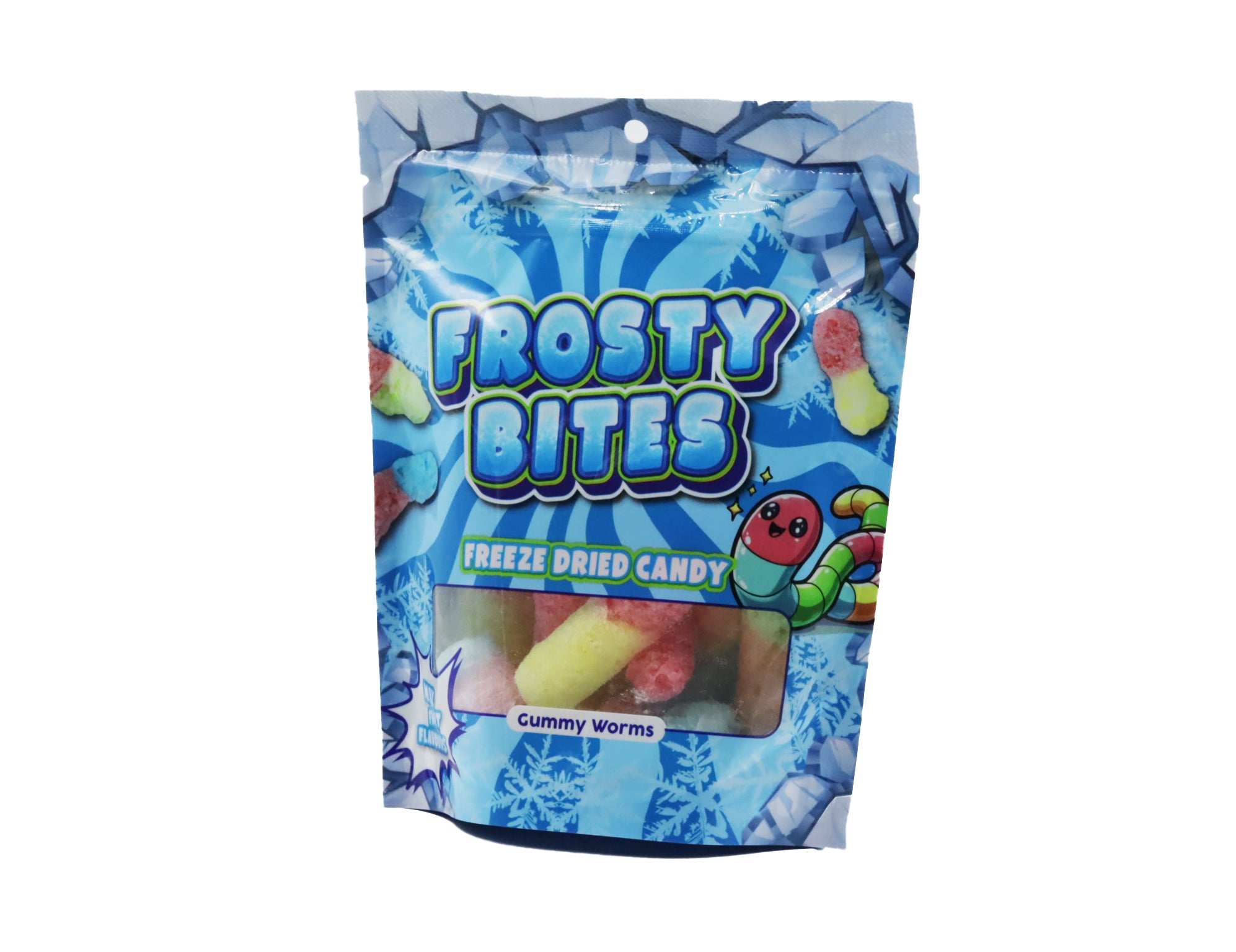 Frosty Bites Freeze Dried Candy Gummy Worms