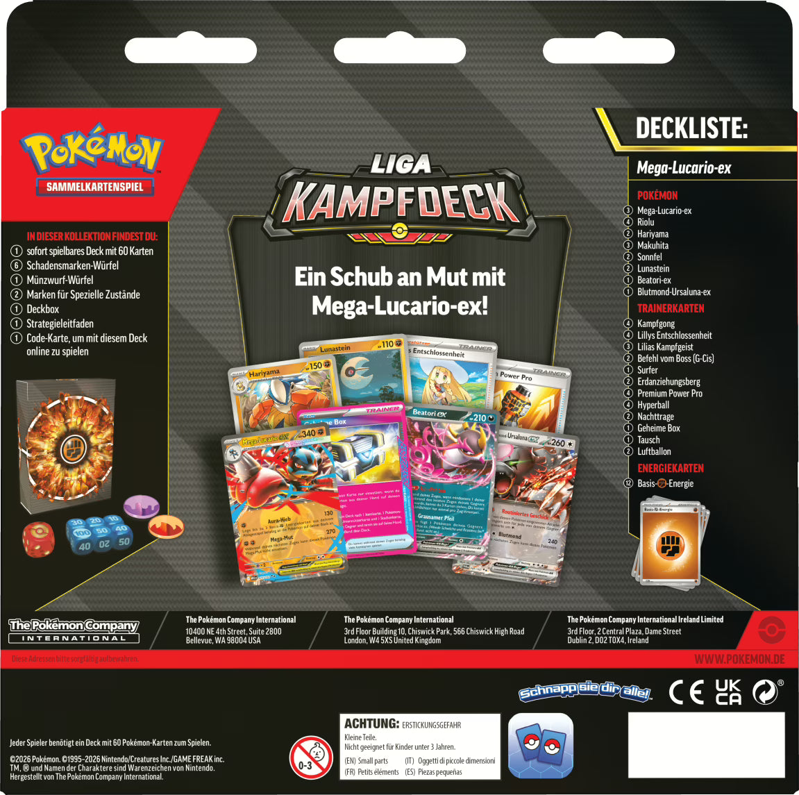 PKM Liga-Kampfdeck Mega-Lucario (EVT Ende Mai 2026)