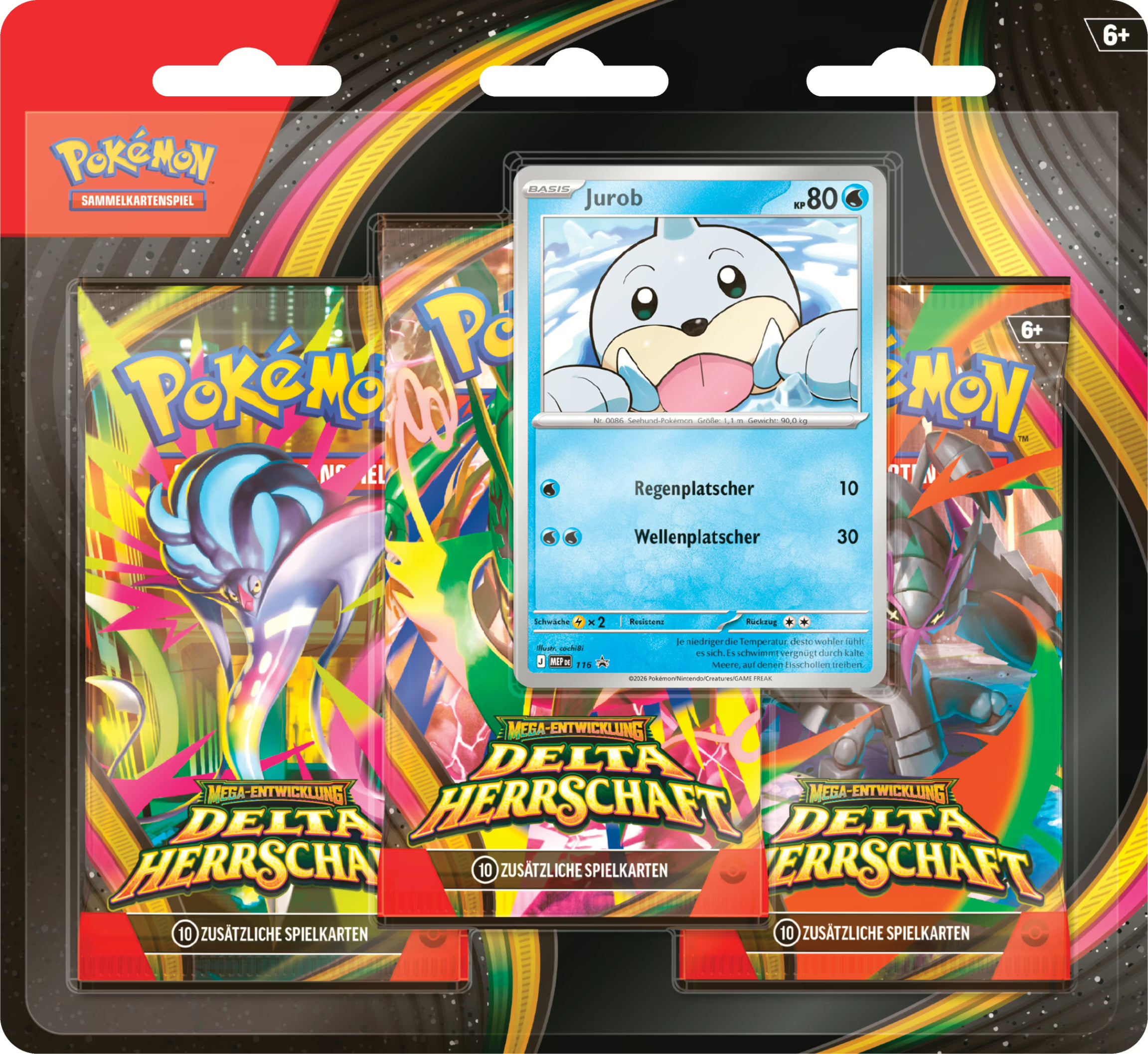 PKM ME06 3-Pack-Blister Mega-Entwicklung – Delta-Herrschaft  (EVT 06.11.2026)