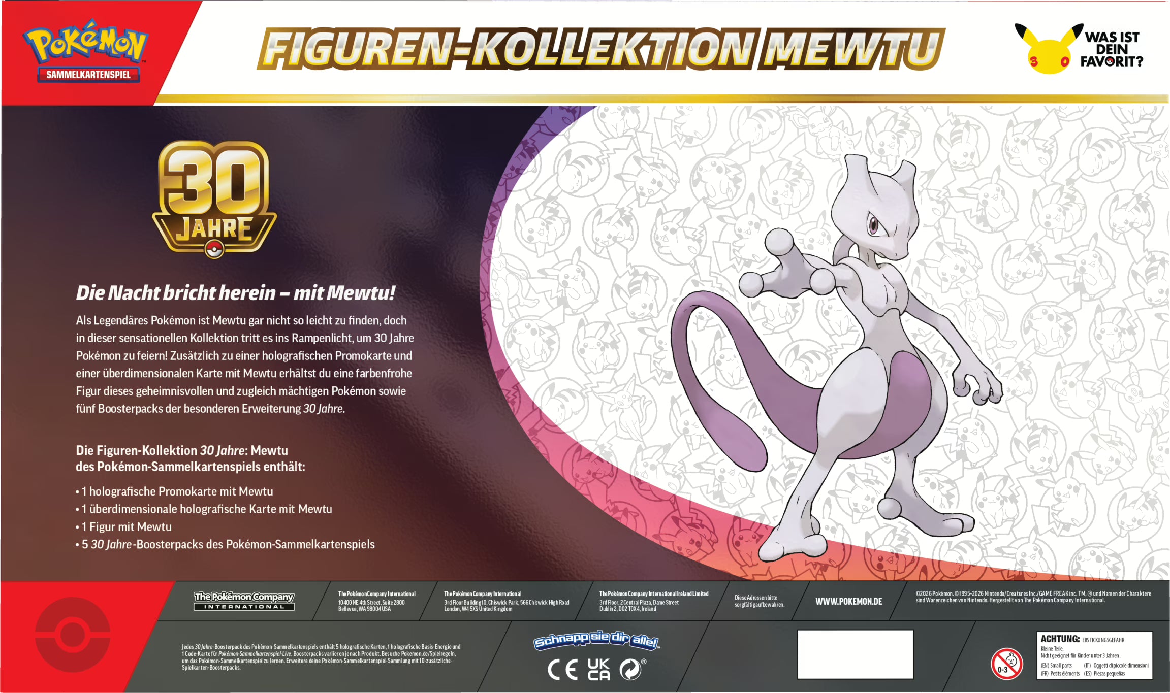 PKM 30 Jahre Mewtu Figuren-Kollektion EVT 06. November 2026