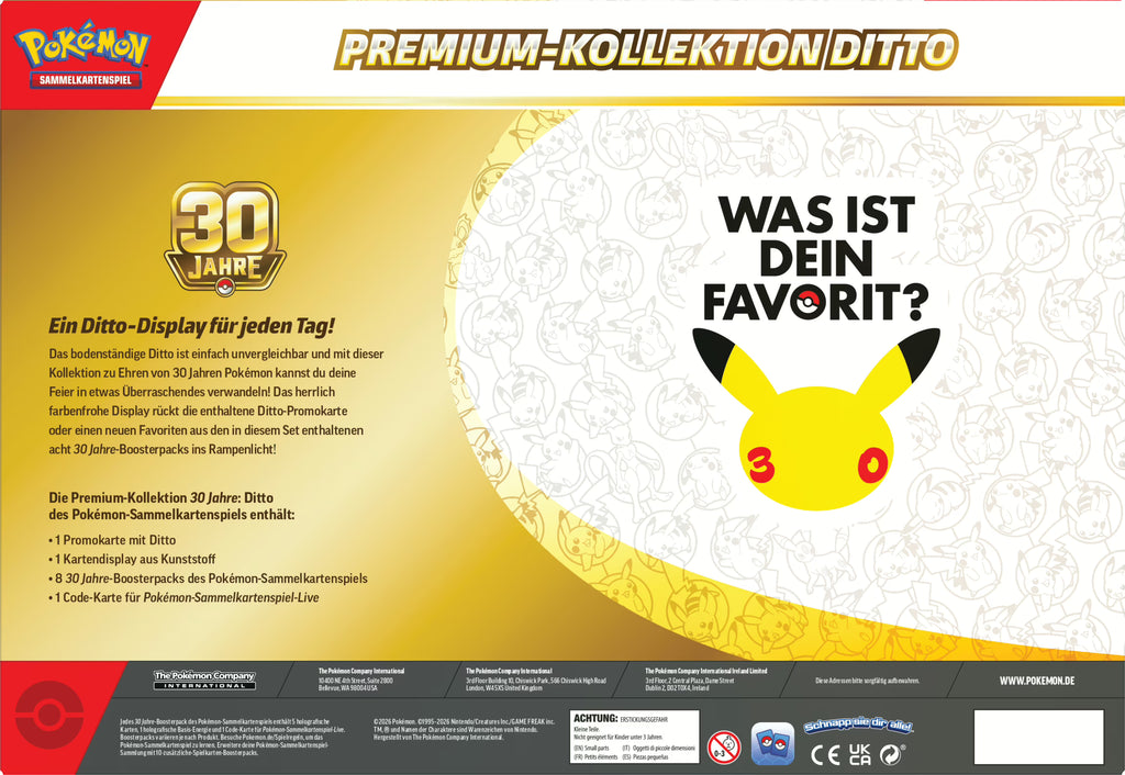 PKM 30 Jahre Ditto Premium-Kollektion EVT 06. November 2026